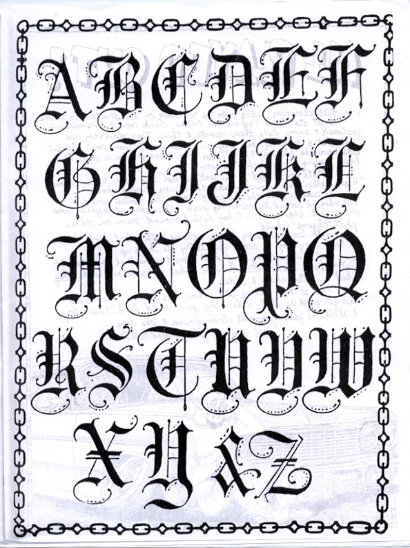 Teen Angels tattoo typography
