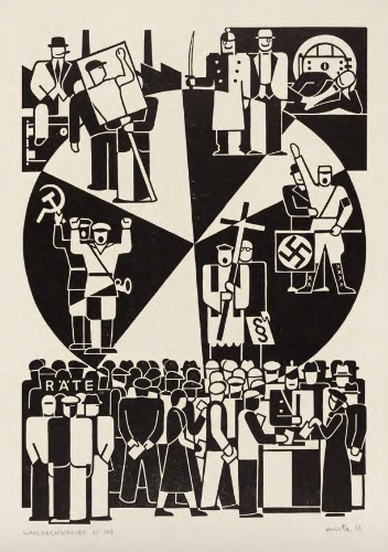 Gerd Arntz. “Election Wheel,” 1932.