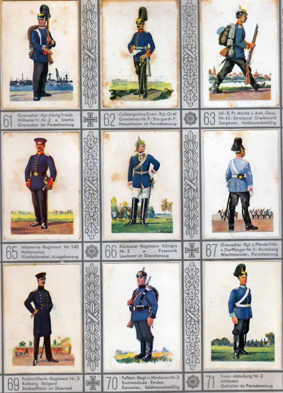 Waldorf-Astoria Cigarette Company put together Uniforms of the Old Army.