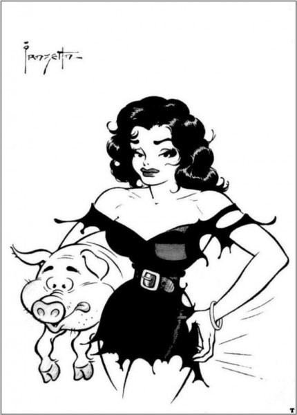 Lil' Abner art by Frazetta.