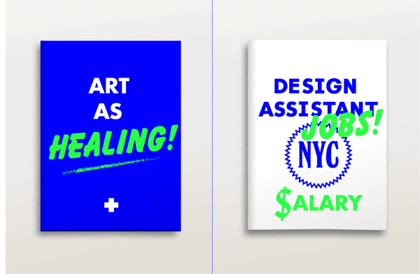 Art as healing! , Design assistans jobs! NYC salary