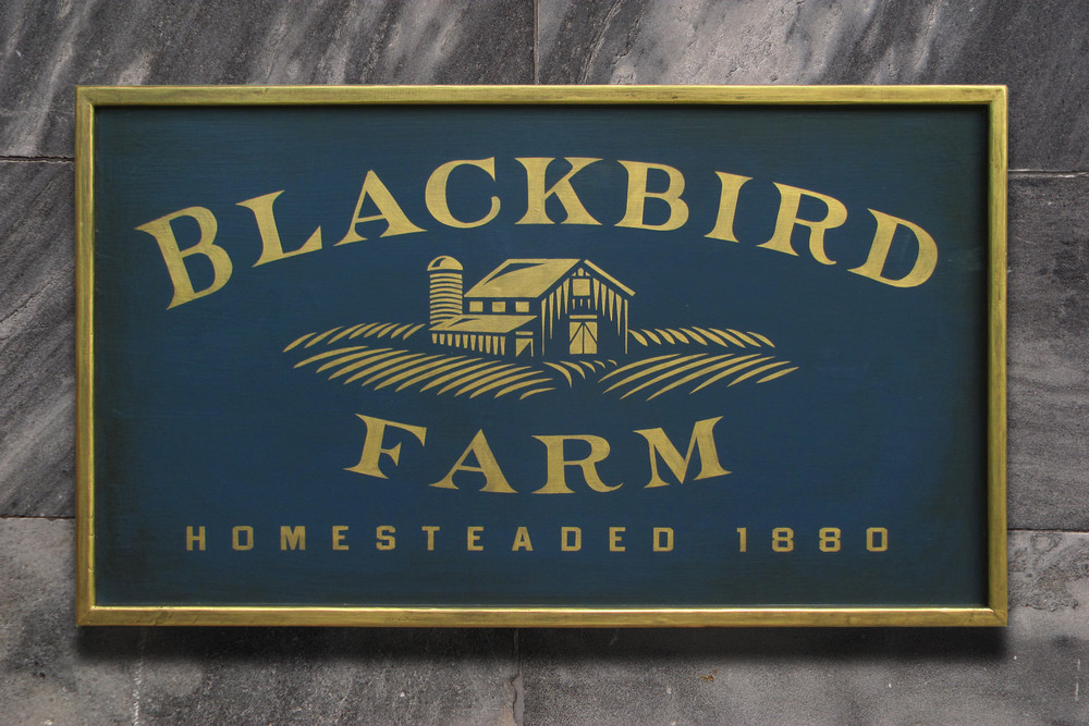 This vintage style sign was made by Nutmegger Workshop.