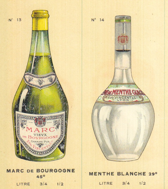 bottle design menthe blanche