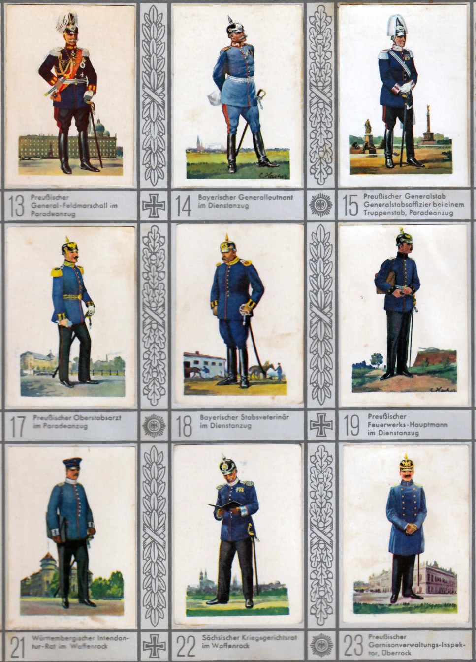 Waldorf-Astoria Cigarette Company put together Uniforms of the Old Army.