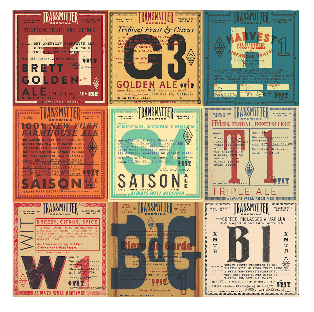 Transmitter Brewing // Jeff Rogers; www.howdyjeff.com: Jeff Rogers (creative director/art director/designer); Transmitter Brewing (client)