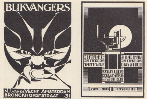 N.J. Van De Vecht c. 1928 (left) Kees Kuiler c.1918 (right)