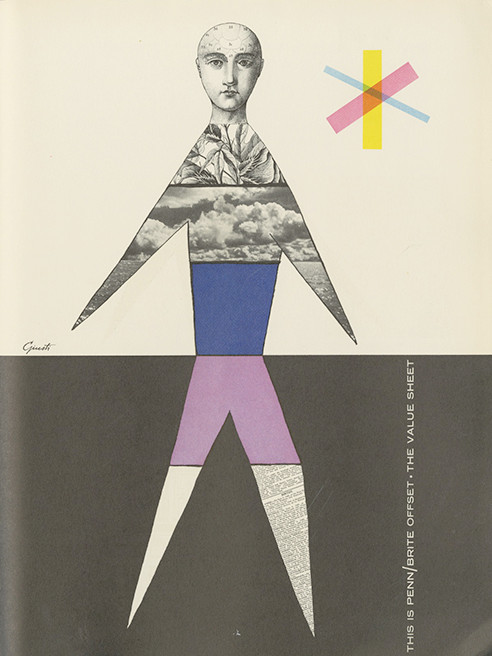 George Guisti, colored paper
