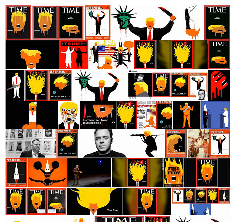 Edel Rodriguez Trump images