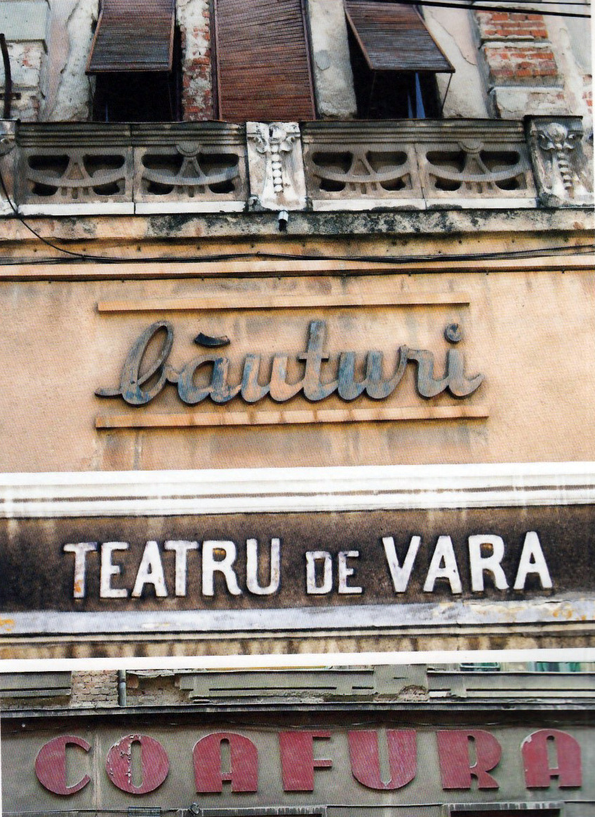 Store sign in Romania