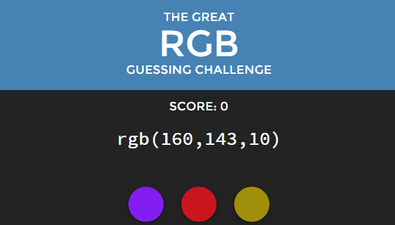 RGB Challenge