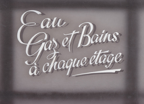 Show Card Lettering portfolio of c. postwar