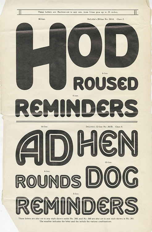 Delittle’s WOOD TYPE