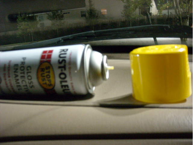 Rustoleum with a dreaded female cap