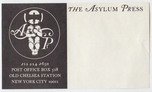 Brad Holland’s logo for our fledgling press.