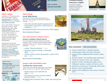 The Economist's Online Redesign Shines