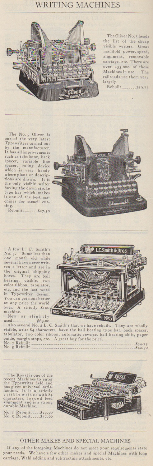 writing machines