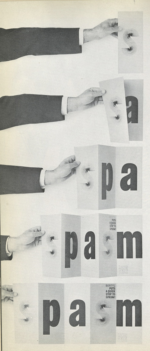 Herb Lubalin’s most typographically iconic ad campaigns, for Bentyl