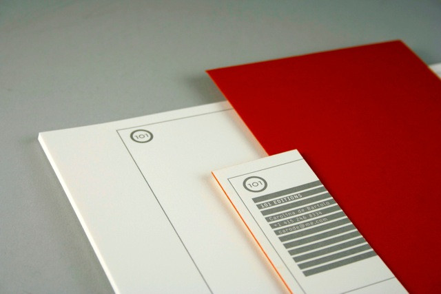Stationery created for 101 Editions
