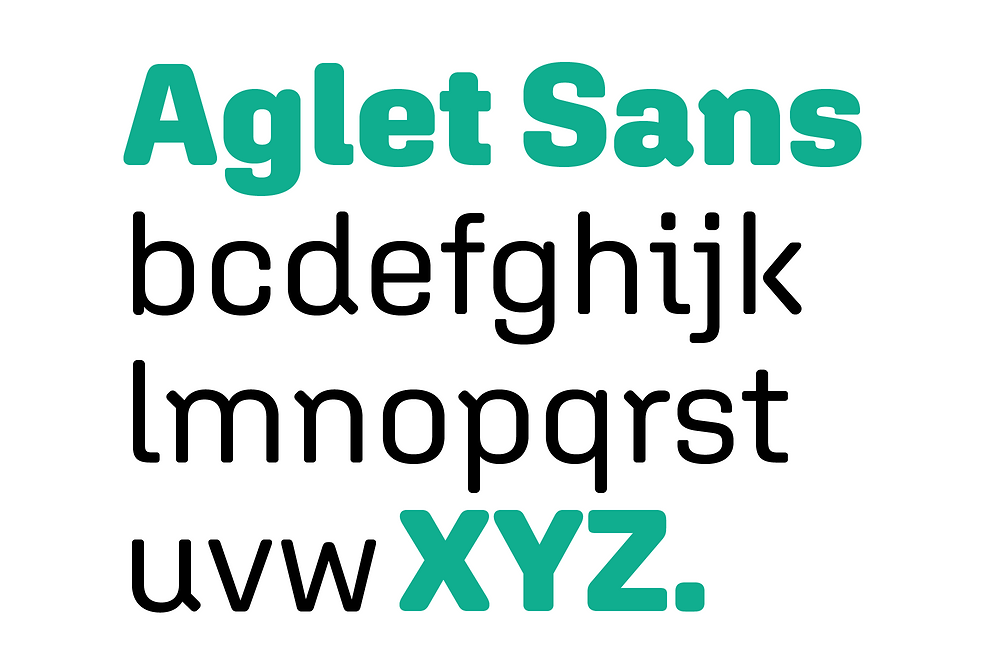 Aglet Sans is a new typeface from Jesse Ragan.