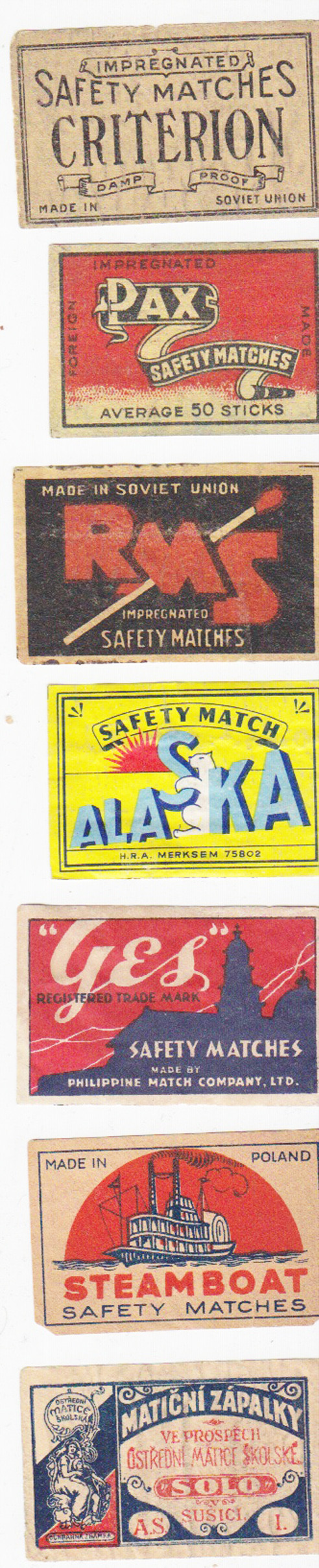 matchbox labels