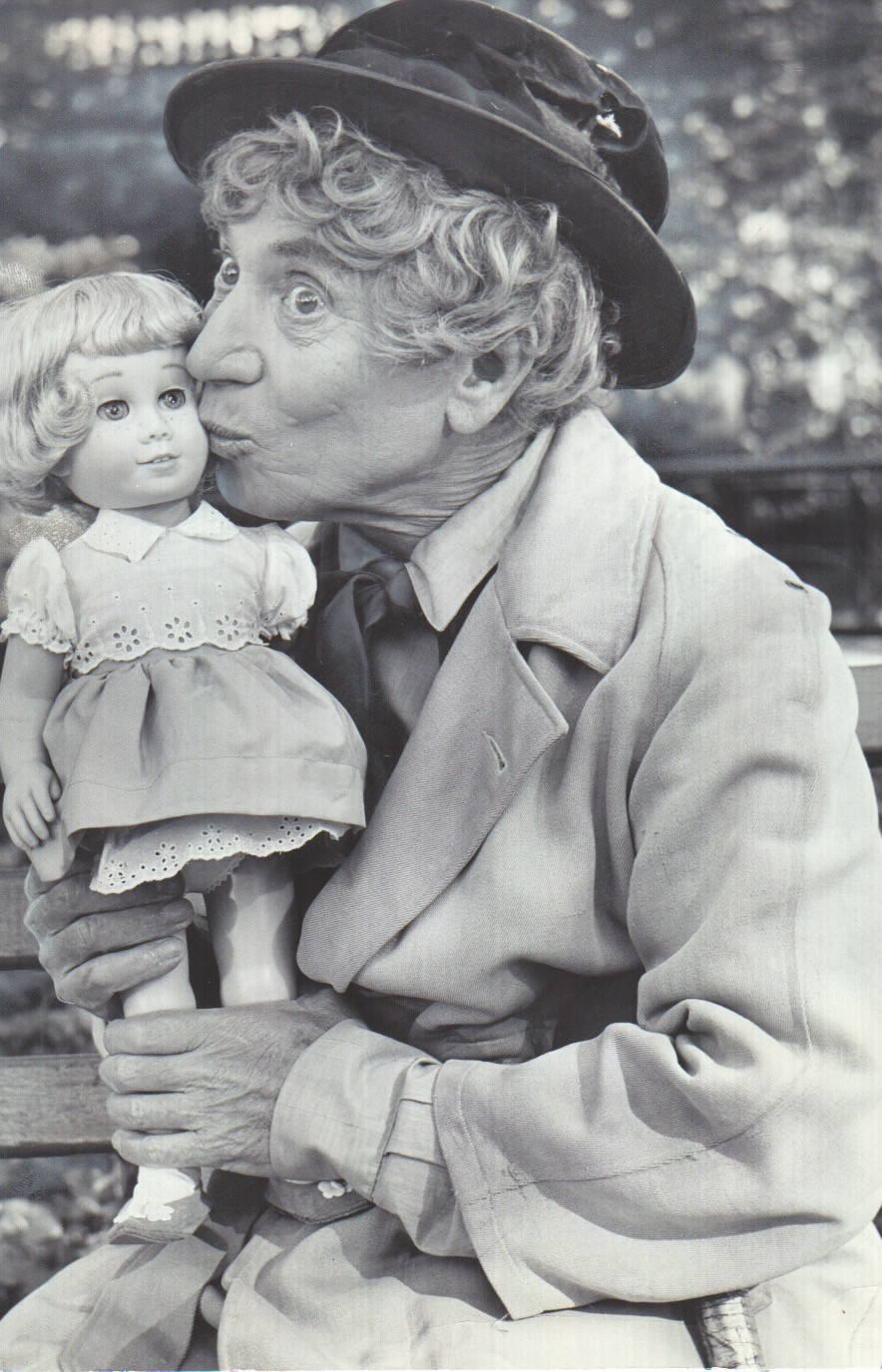 Harpo Marx and friend.