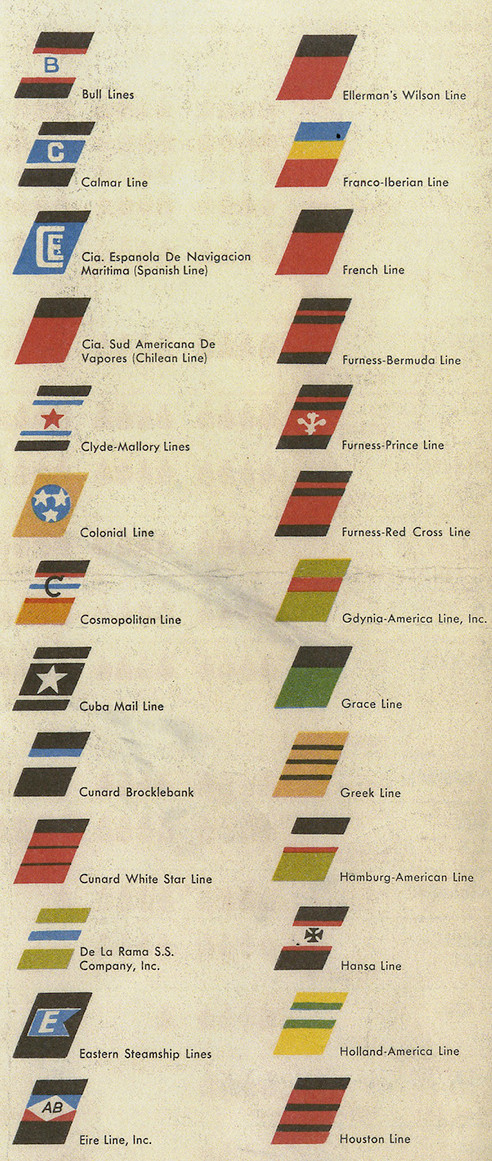 funnel stack markings for steamship lines