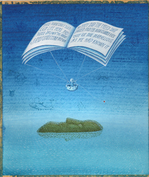 Peter Sis's design in memory of Seamus Heaney