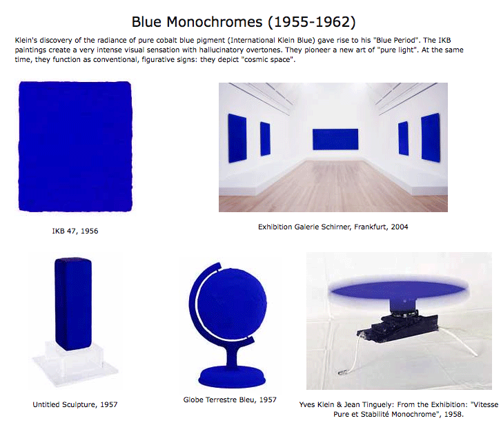 Everywhere, International Klein Blue