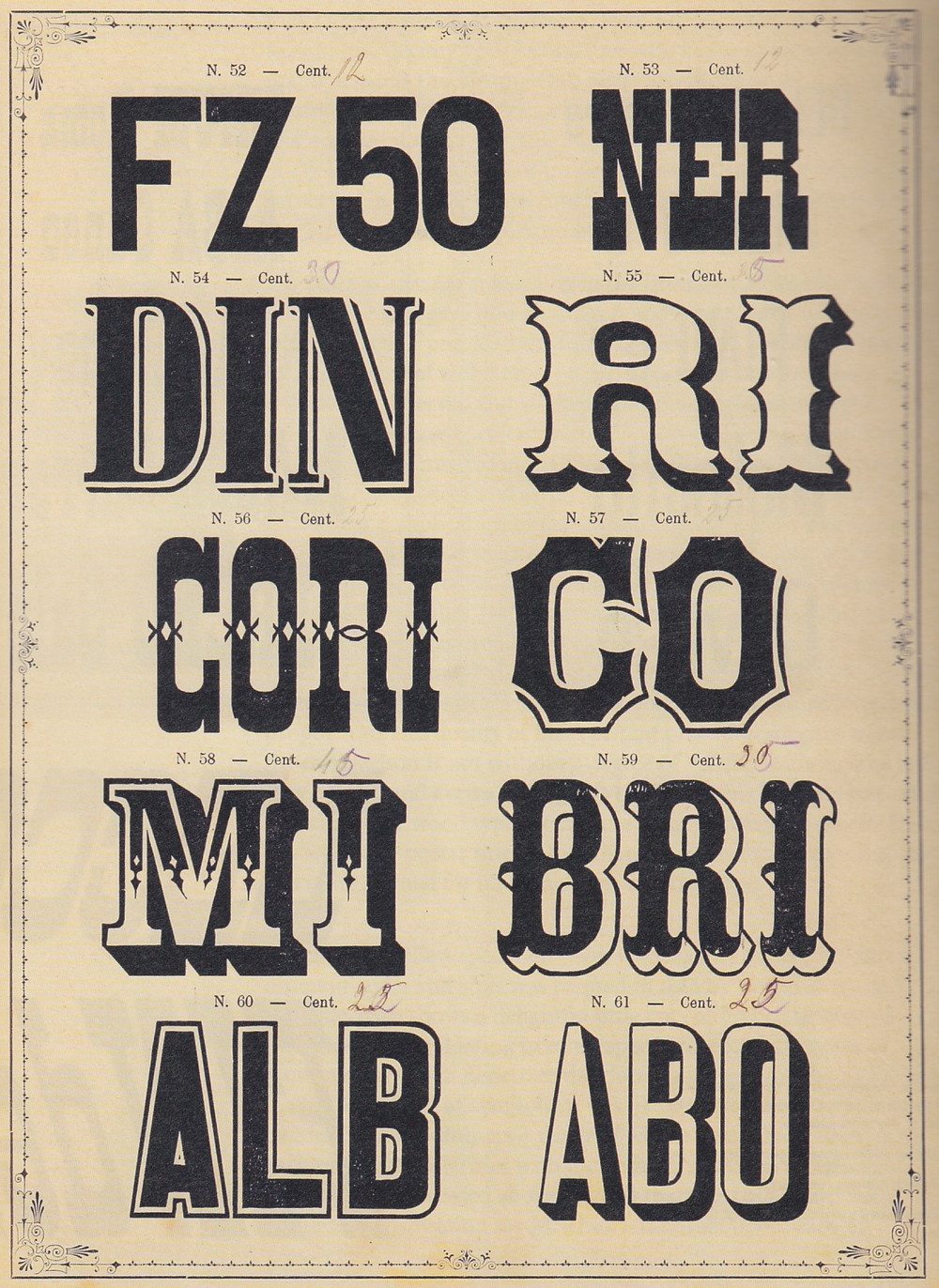 Italian typography