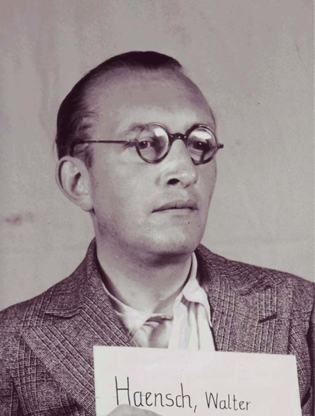Walter Haensch at the Nuremberg Trials