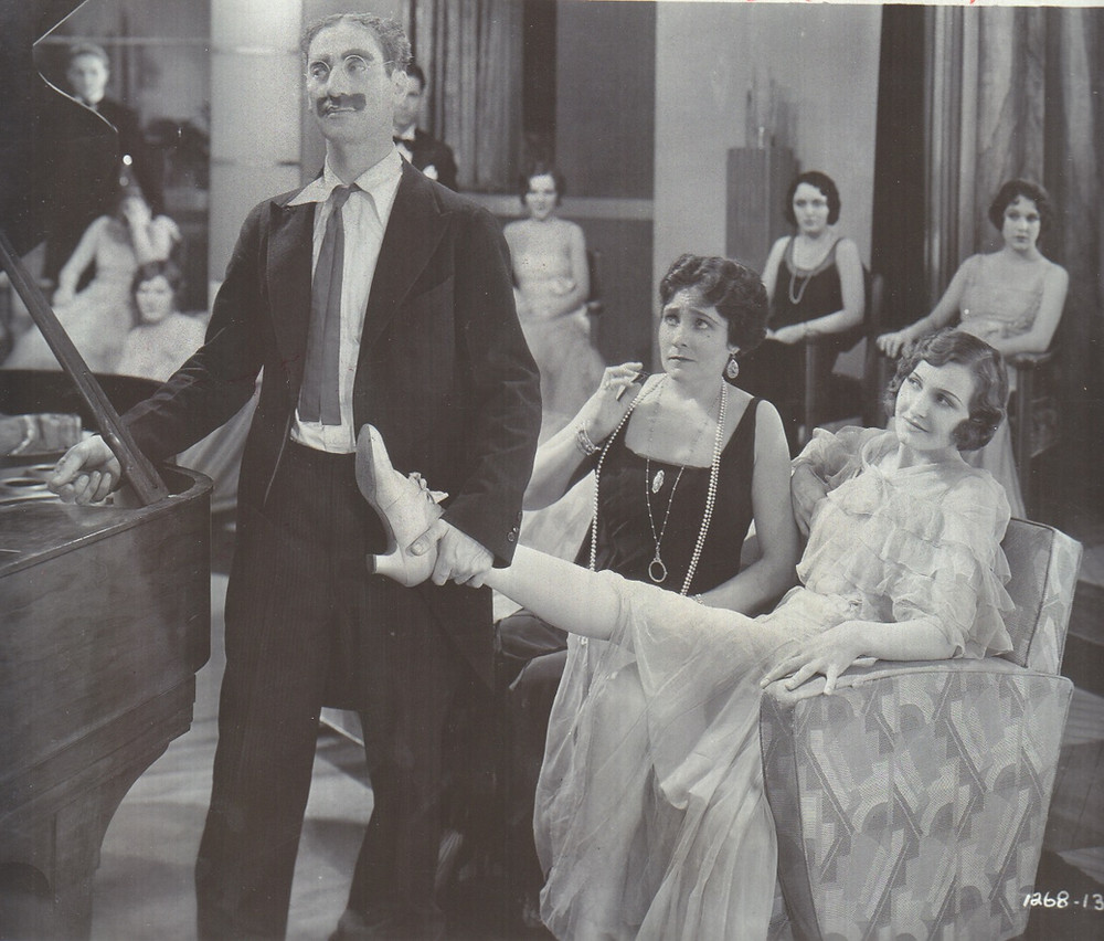 Groucho Marx with Margaret Dumont and Lillian Roth in “Animal Crackers.”