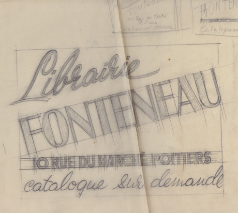 Show Card Lettering portfolio of c. postwar