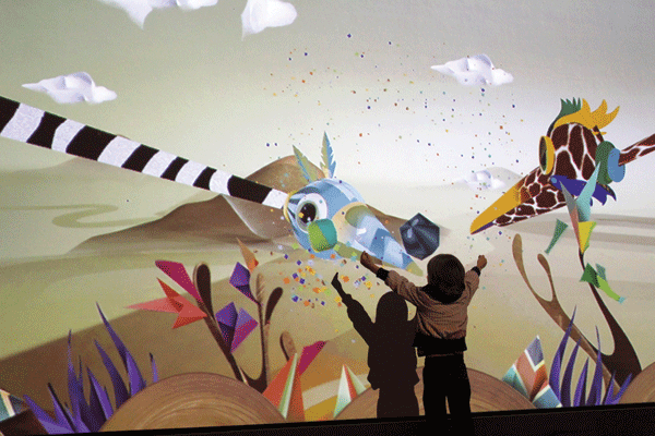 Much like “Funky Forest,” “Puppet Parade” encourages kids to interact with life-size puppets using their hands and arms.