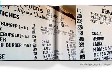 Tasteful Typography, Food + Book Design Inspiration