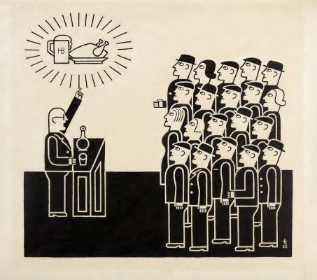 Augustin Tschinkel. “Election Promises,” 1932.
