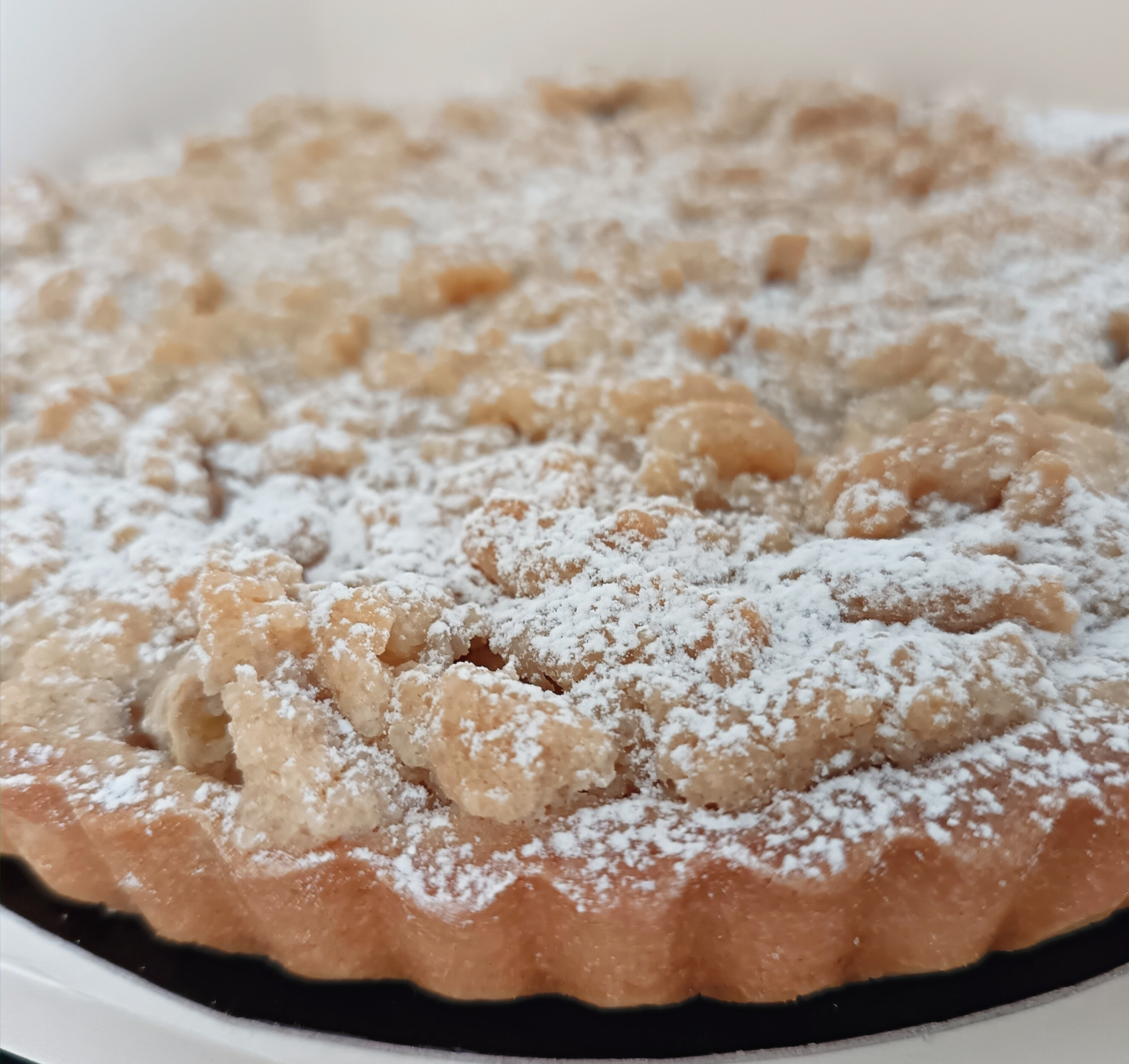 Tarte crumble pommes poires