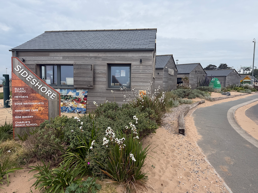 Modern coastal property with natural stone and coastal planting