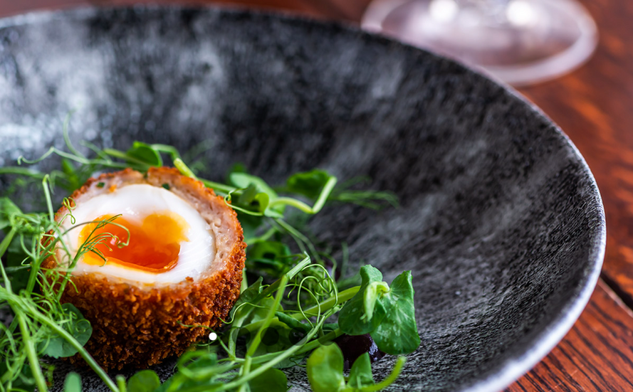 scotch egg dinner at rock inn