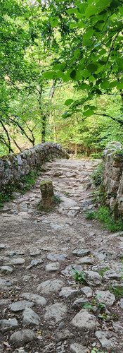 cobbled stones over a bridge