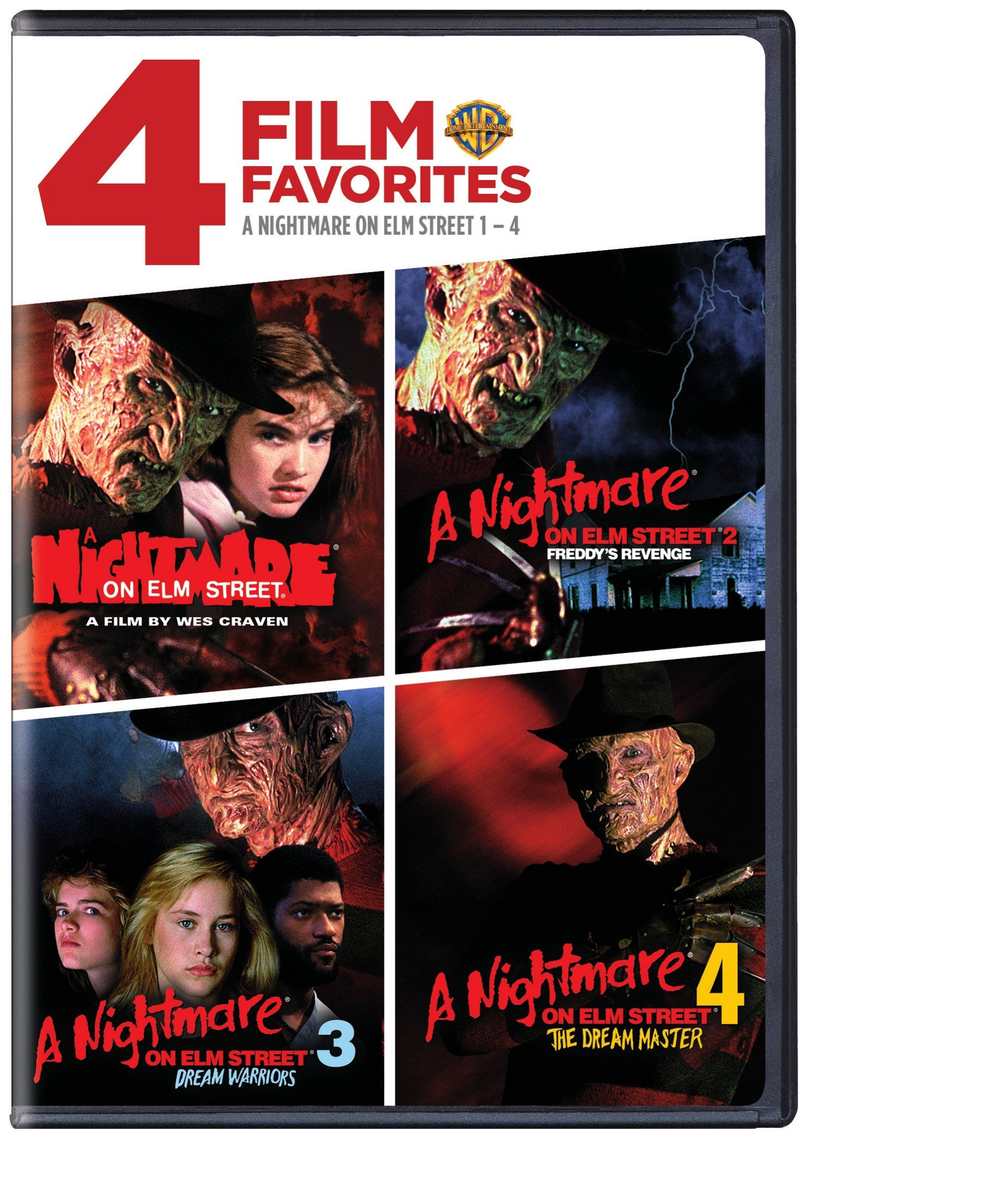 4 Film Favorites: Nightmare On Elm Street 1-4 (A Nightmare On Elm Street, Nightm