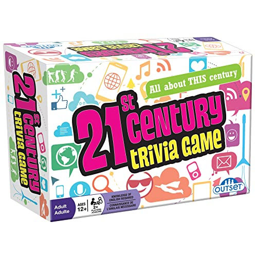 Outset Media 21st Century Trivia Game - Party Game - Family Game - Travel Game -