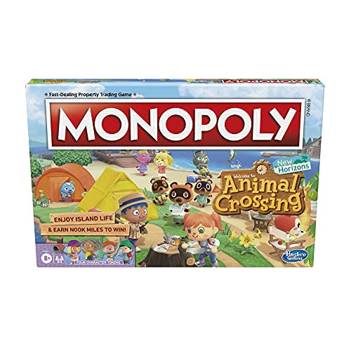Monopoly Animal Crossing New Horizons Edition Board Game For Kids Ages 8 And Up,