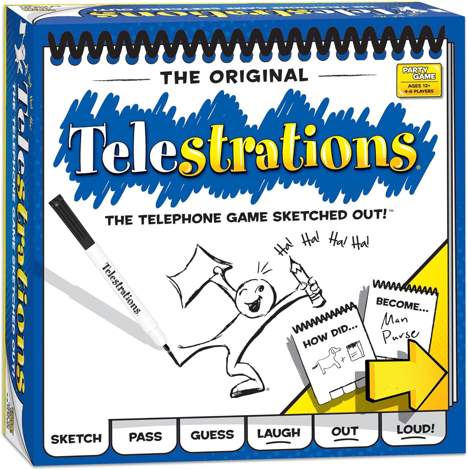 Usaopoly Telestrations Original 8 Player, Family Board Game