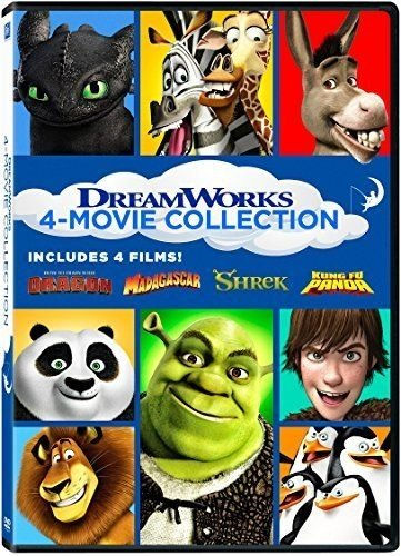 DreamWorks 4-Movie Collection (How to Train Your Dragon / Madagascar / Shrek / K