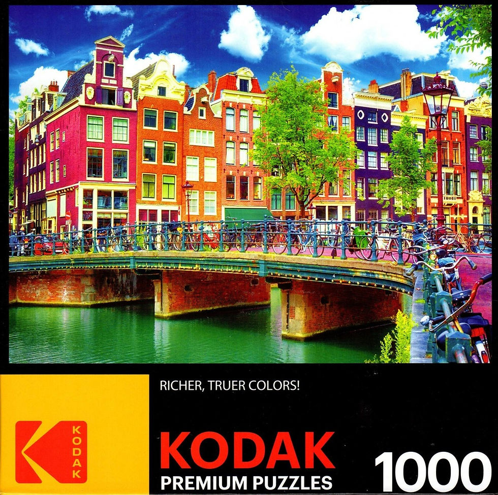 Thumbnail: Colorful Waterfront Buildings, Amsterdam - 1000 Pieces