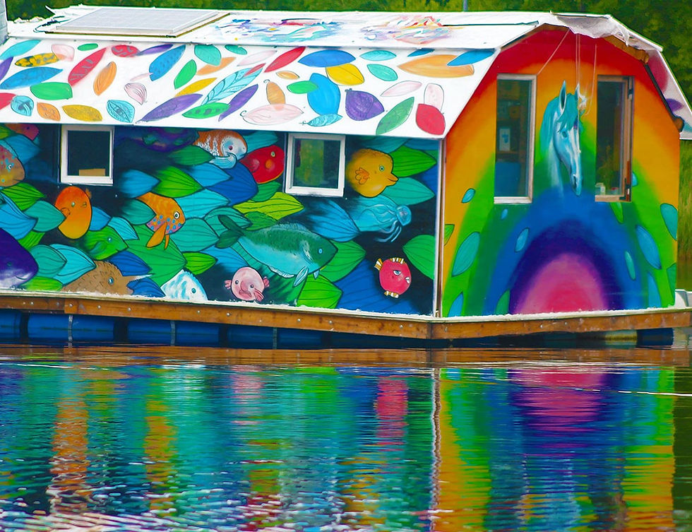 Springbok'S 500 Piece Jigsaw Puzzle The Boat House - Made In Usa