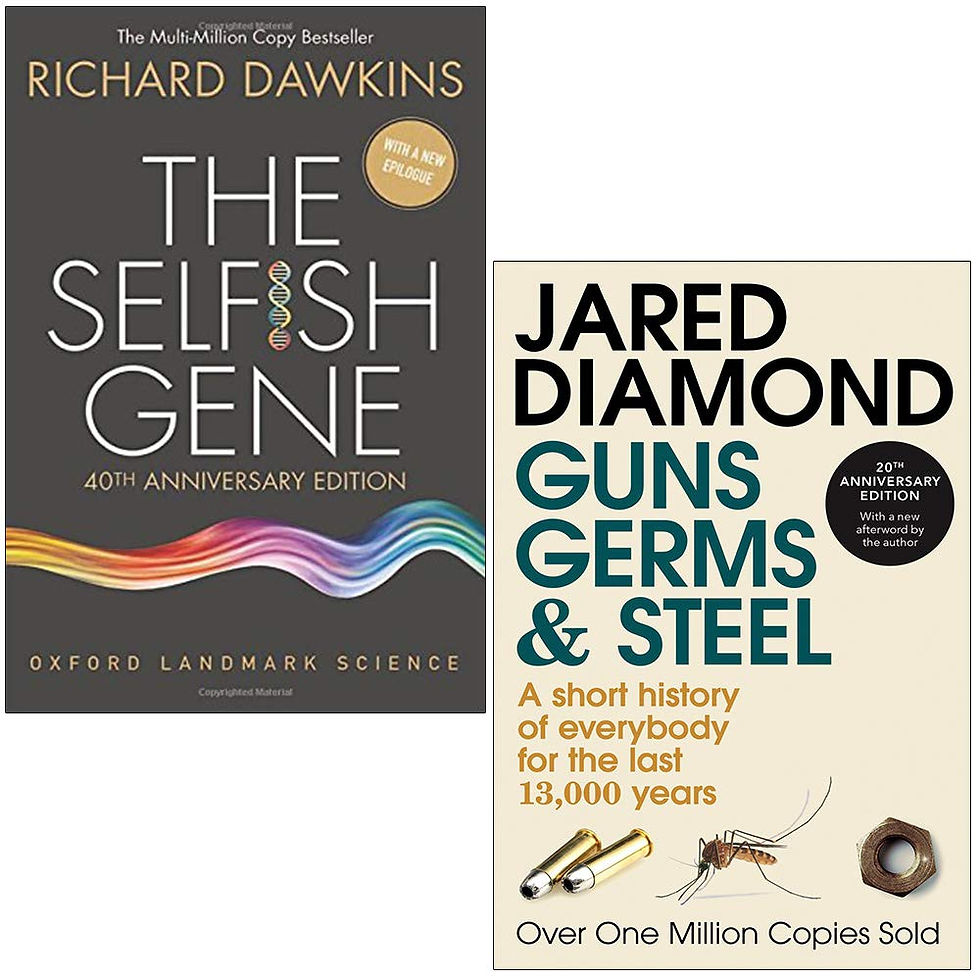Thumbnail: The Selfish Gene and Guns, Germs and Steel 2 Books Collection Set