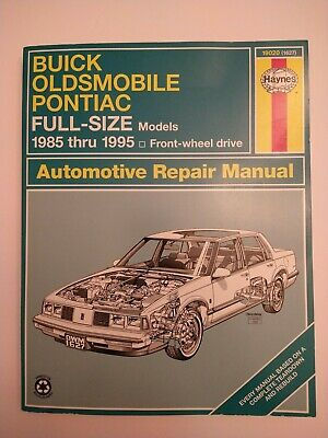 Haynes Repair Manual 19020 Buick Oldsmobile Pontiac Full Size