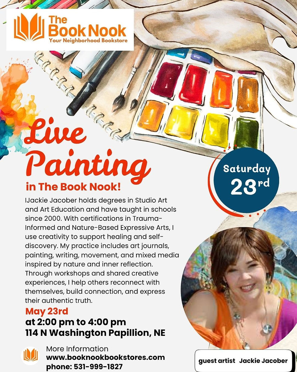 Live Painting in The Book Nook! with Jackie Jacober