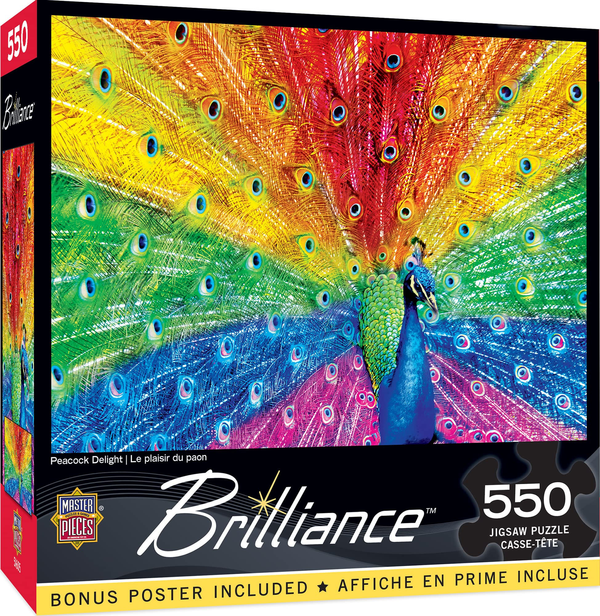 MasterPieces 550 Piece Jigsaw Puzzle for Adults, Family Or Youths - Peacock Deli